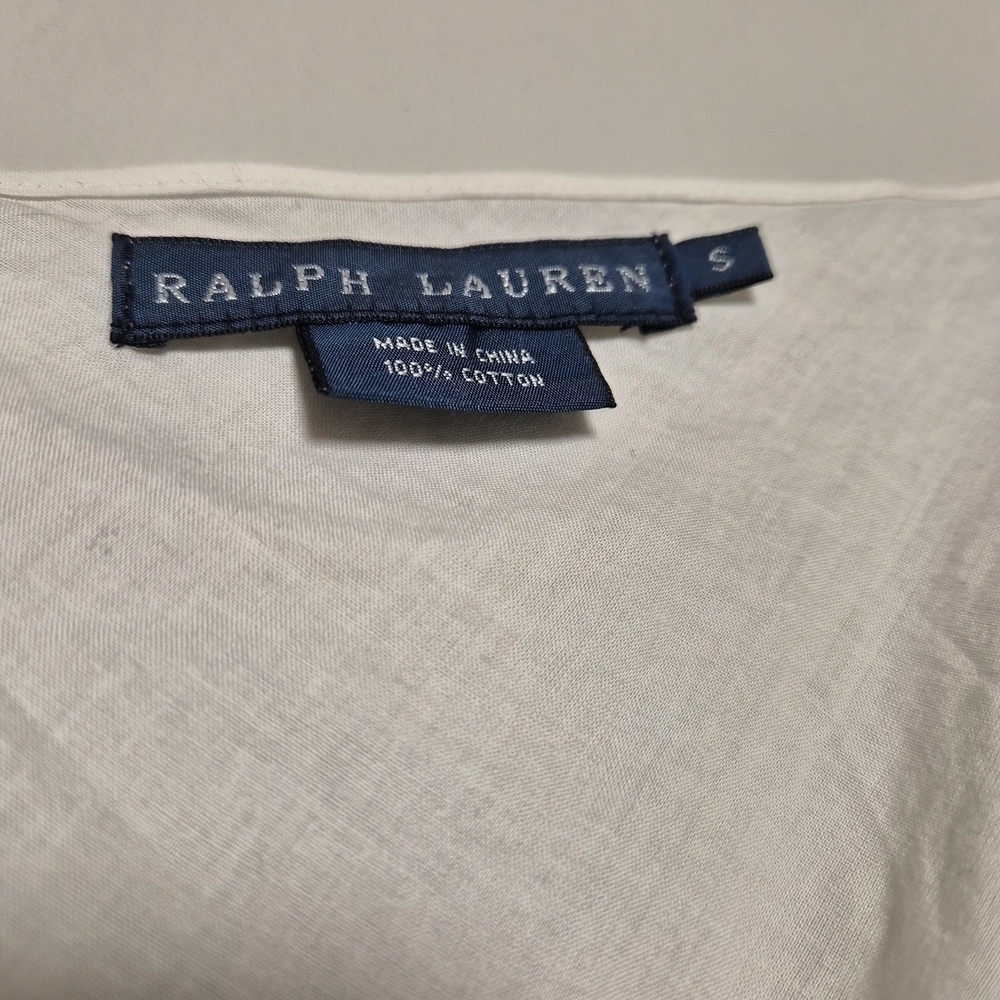 Ralph Lauren RARE Prarie Cottagecore Lace Crotchet White Mini Dress With Slip S - Picture 12 of 12